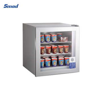 Smad OEM 55L Hot Wall Condenser Mini Showcase for Commercial Use with Light Box